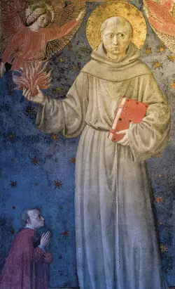 R126 Santo Antonio de Padua por Benozzo Gozzoli Basilica de Santa Maria in Aracoeli Roma