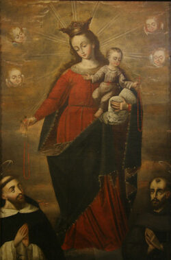 Virgen del Rosario Museo de San Francisco Santiago Chile FL