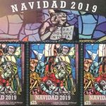 A cartela completa é constituída por nove selos. Foto: Correo Uruguayo