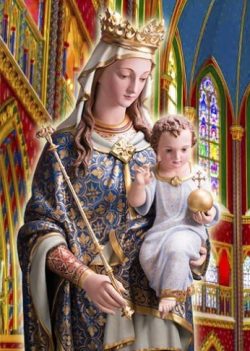 Maria é como uma mãe que intercede junto a um filho em benefício de outro irmão deste: É impossível não a atender. Daí seu título de “Onipotência suplicante”.