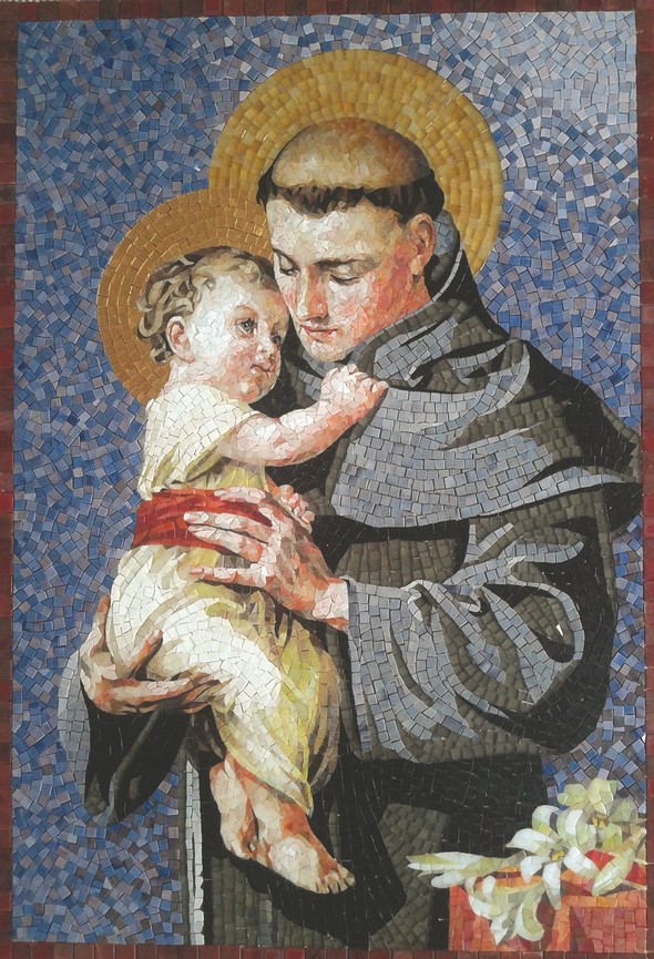 Santo Antônio de Pádua com menino jesus