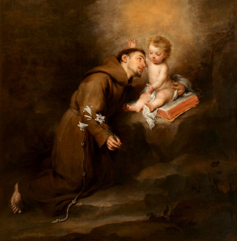 santo antonio de padua com o menino jesus