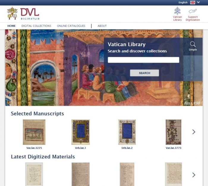 Biblioteca do Vaticano lança novo website 5
