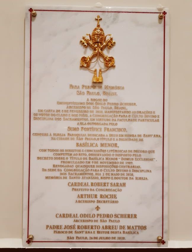 Cardeal de São Paulo preside cerimônia de elevação da Igreja de SantAna à Basílica Menor 7