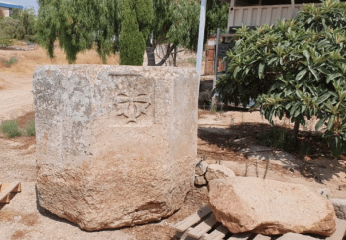 Fonte batismal do século V é sequestrada por soldados israelenses 2