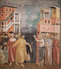 Giotto Legend of St Francis 05 Renunciation of Wordly Goods