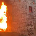 Igreja católica é incendiada na Espanha 1