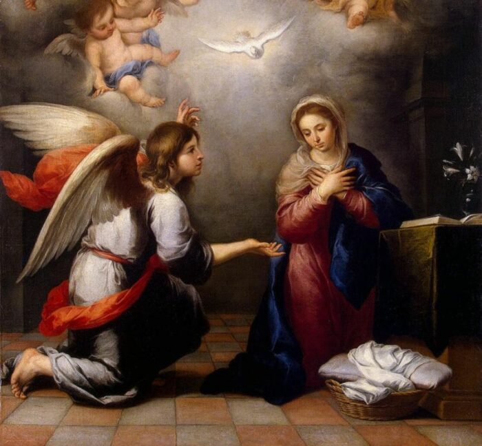 o anjo do senhor anunciou a maria e ela concebeu do espírito santo