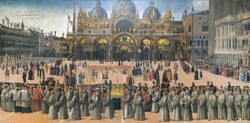 1280px Accademia Procession in piazza San Marco by Gentile Bellini