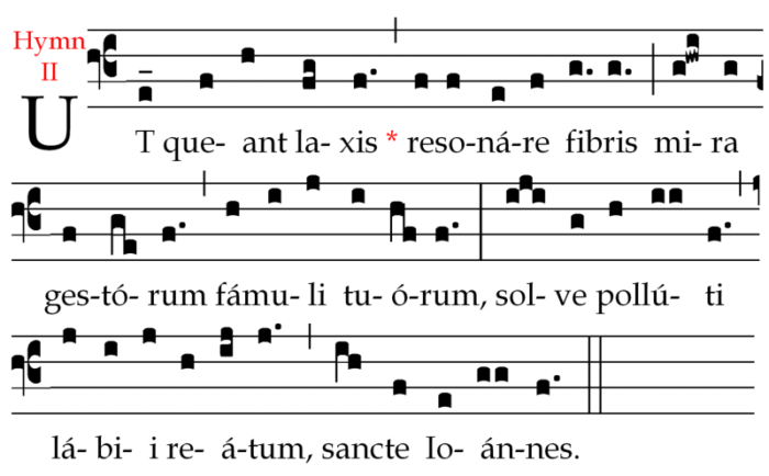 partitura de gregoriano