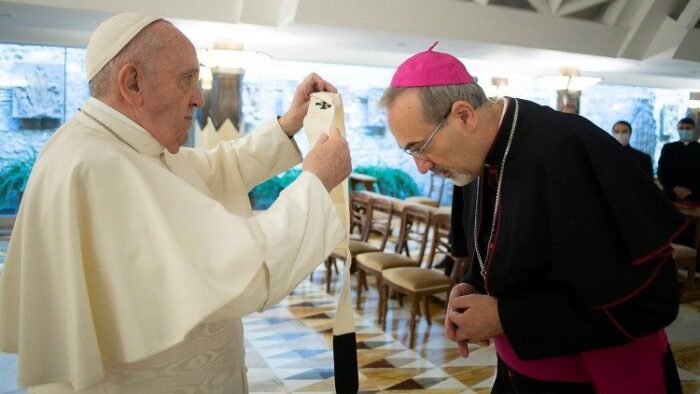 Papa Francisco impoe o palio ao Patriarca Latino de Jerusalem