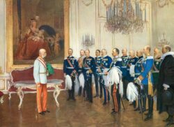 Francisco Jose imperador recebe nobres alemaes