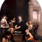 Santa Isabel de Hungria curando tinosos.