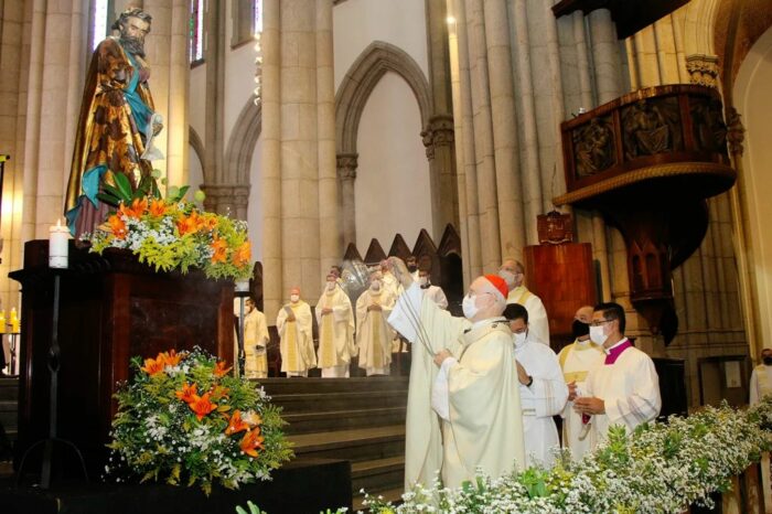 Cardeal Odilo celebra Missa pedindo a protecao de Sao Paulo Apostolo sobre a cidade Foto Luciney Martins O SAO PAULO 1
