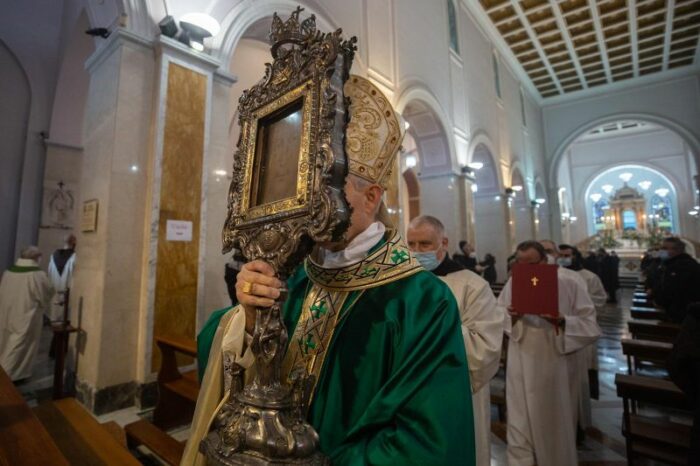 Dom Georg Ganswein preside Missa pelos doentes no Santuario do Santo Veu 1