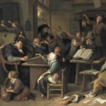 Jan Steen school class with a sleeping schoolmaster 1672
