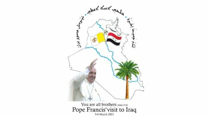 Logotipo da visita apostolica do Papa Francisco ao Iraque