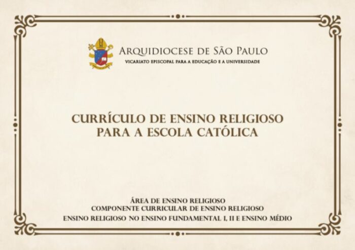 Arquidiocese de Sao Paulo apresenta Curriculo de Ensino Religioso para Escolas Catolicas 1