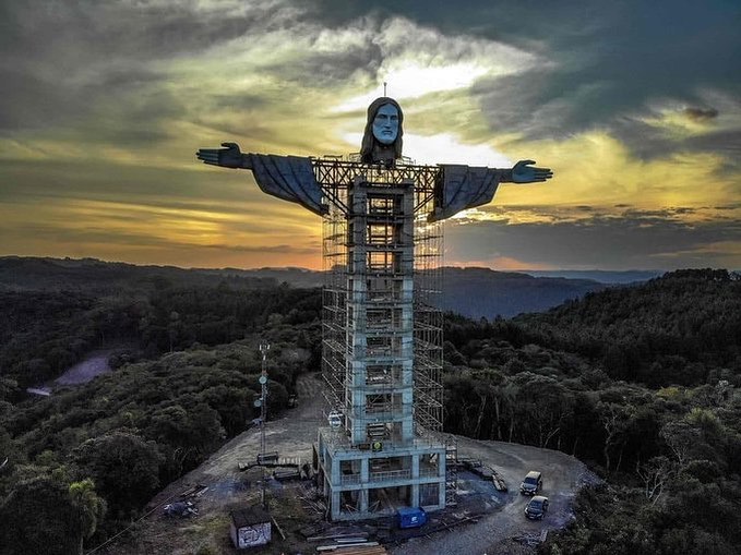 Imagem de Cristo construida no Rio Grande do Sul sera a maior do Brasil 1