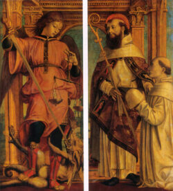 434px Bernardino zenale san michele arcangelo san guglielmo da vercelli e un monaco cistercense