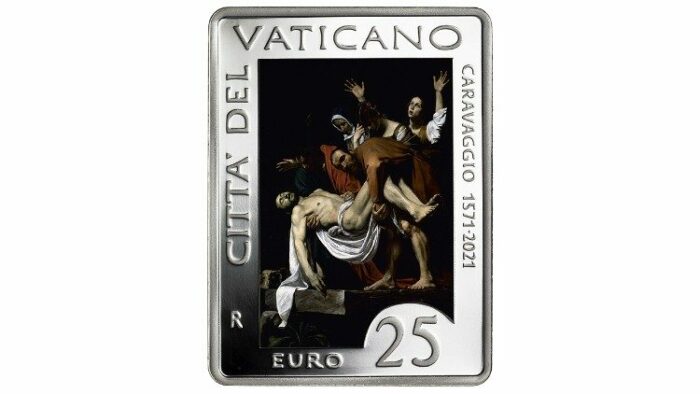 Vaticano emite moeda retangular pelos 450 anos de Caravaggio 1