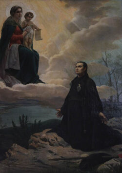 Aparicion de Nuestra Senora a San Pablo de la Cruz Convento de Monte Argentario Toscana Italia FL