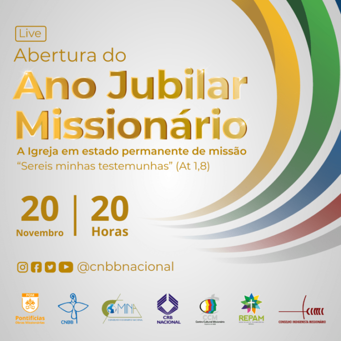 Abertura do Ano Jubilar Missionario sera realizada no proximo sabado