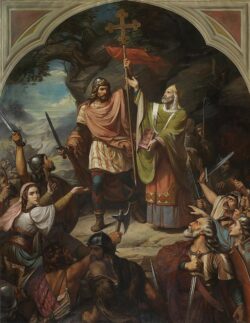 836px El rey Don Pelayo en Covadonga Museo del Prado
