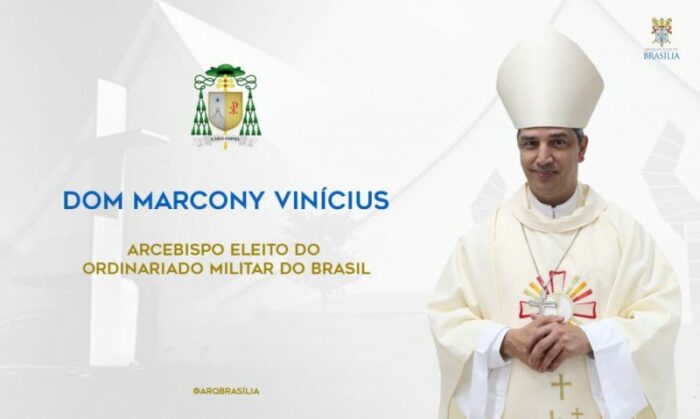 Dom Marcony Vinicius Ferreira e o novo Arcebispo do Ordinariado Militar do Brasil