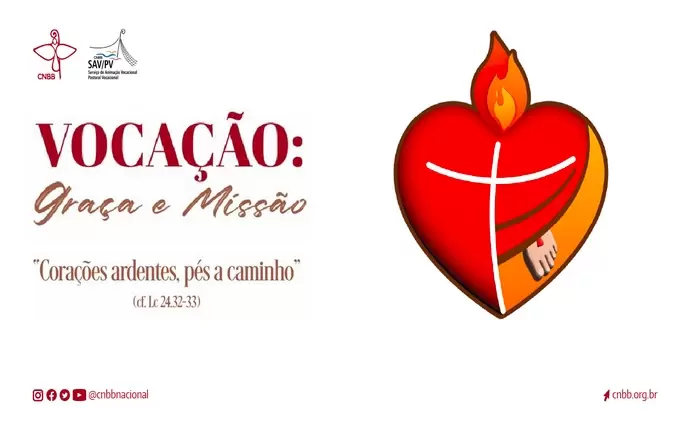 Cartaz do Ano Vocacional do Brasil e divulgado