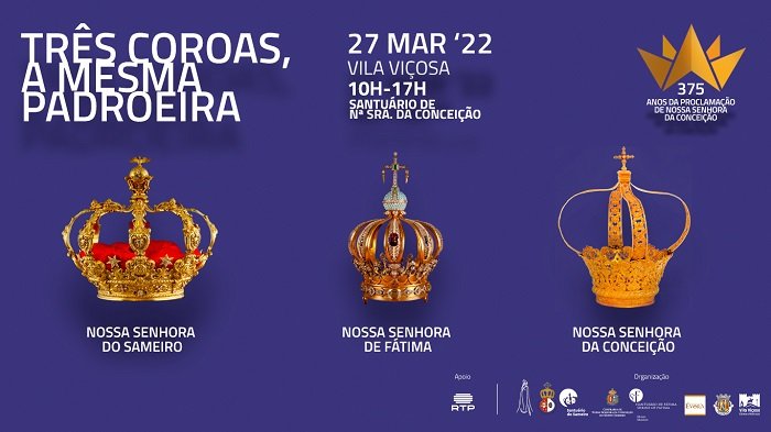 Coroas de Nossa Senhora fazem parte de exposicao em Portugal 2