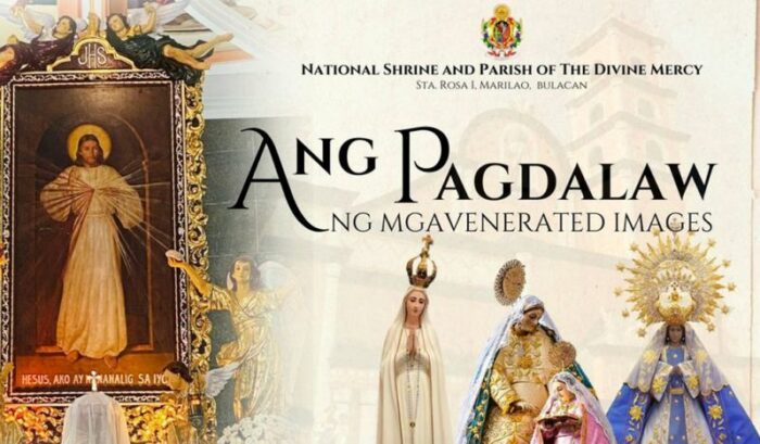 Imagens peregrinas se reunem em Santuario da Divina Misericordia nas Filipinas