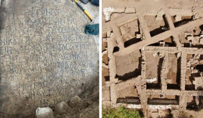 Arqueologos descobrem mosaico indicando a casa dos apostolos Pedro Felipe e Andre