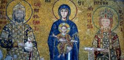 1280px Santa Sofia Mosaic de Joan II Comne i la seva esposa Irene