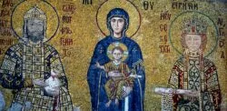 1280px Santa Sofia Mosaic de Joan II Comne i la seva esposa Irene