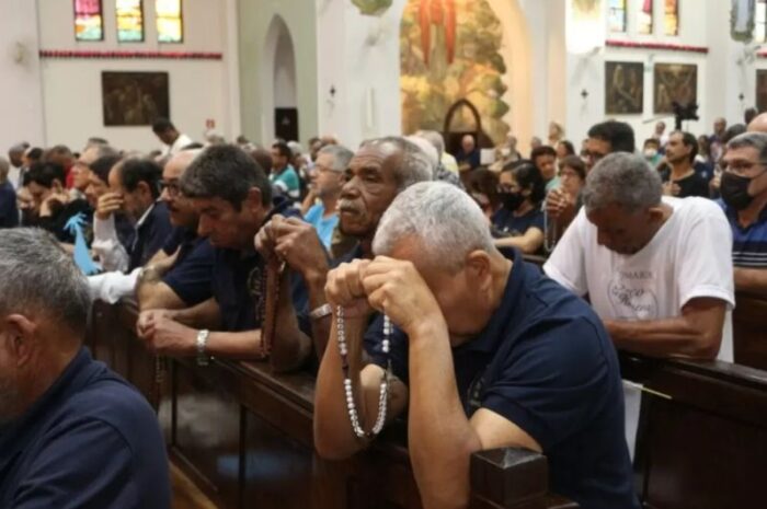 Cardeal Odilo participa do IV Encontro do Terco dos Homens 1