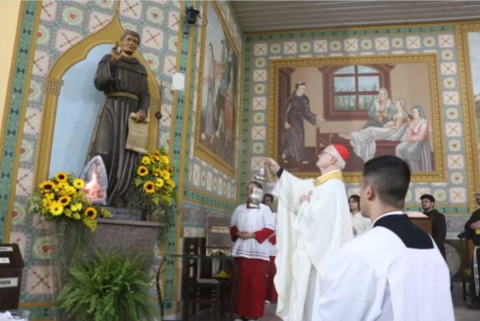 Cardeal Odilo preside Santa Missa no Santuario de Frei Galvao 1