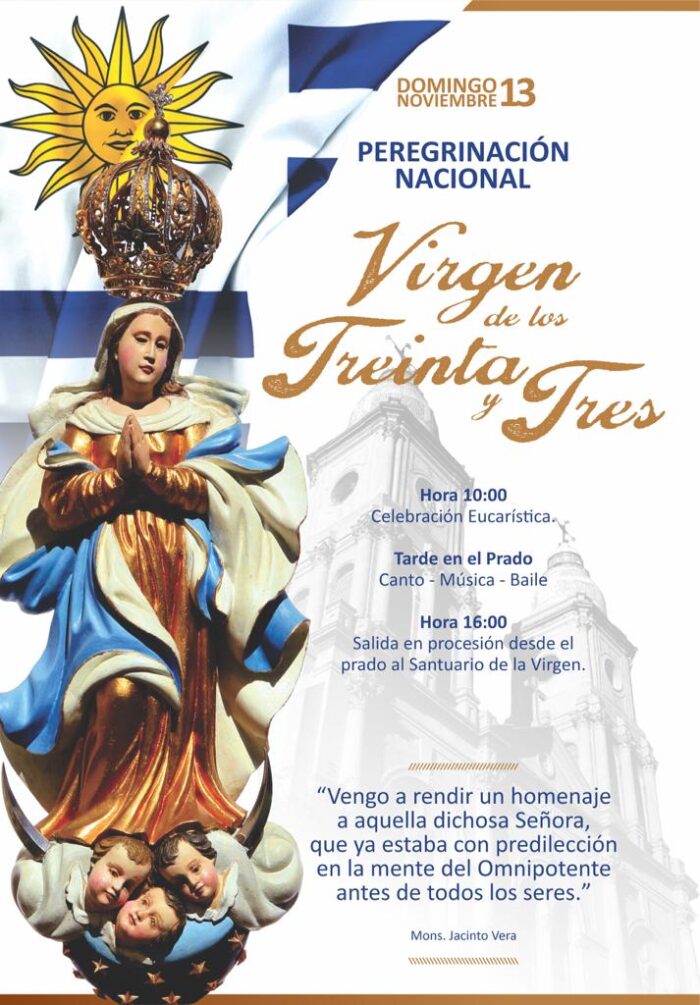 Bispos uruguaios exortam catolicos a peregrinar a Nossa Senhora dos Trinta e Tres