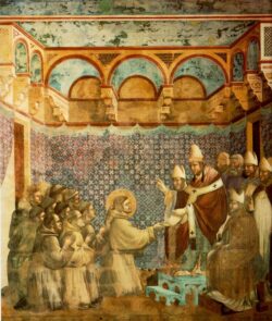 Giotto Legend of St Francis 07 Confirmation of the Rule
