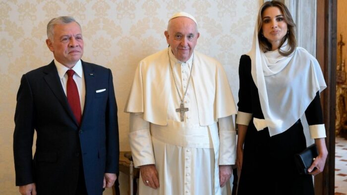 Papa Francisco recebe o rei da Jordania em audiencia