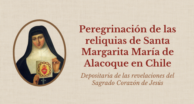 Reliquias de Margarida Maria Alacoque peregrinam pelo Chile