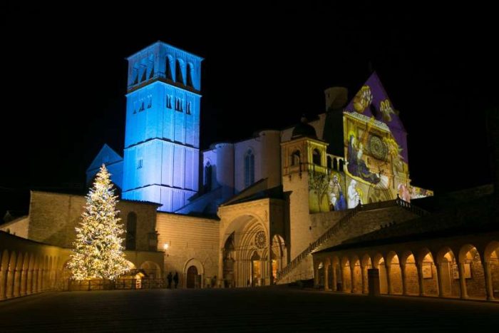 Inauguracao do presepio e da arvore de Natal na terra de Sao Francisco