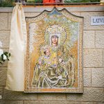 Mosaico de Nossa Senhora de Aglona e instalado na Basilica da Anunciacao em Belem 1