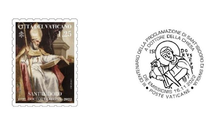 Vaticano emite selo pelos 300 anos de Santo Isidoro de Sevilha como Doutor da Igreja