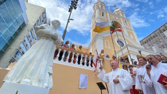 Imagem de Sao Joao Paulo II e inaugurada na Arquidiocese de Florianopolis