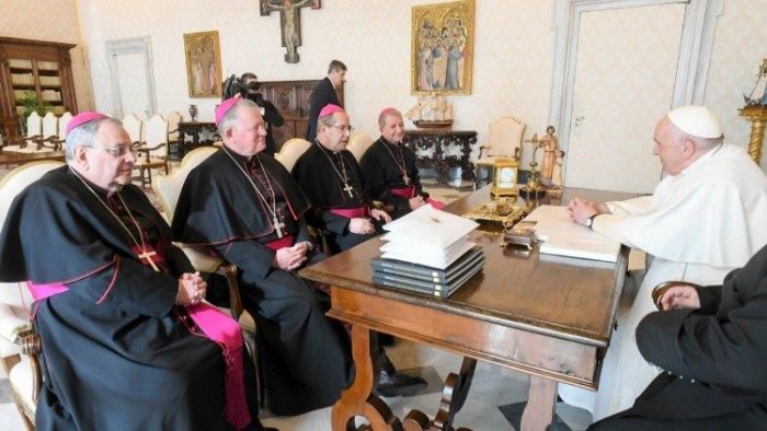 Papa Francisco recebe presidencia da CNBB 1