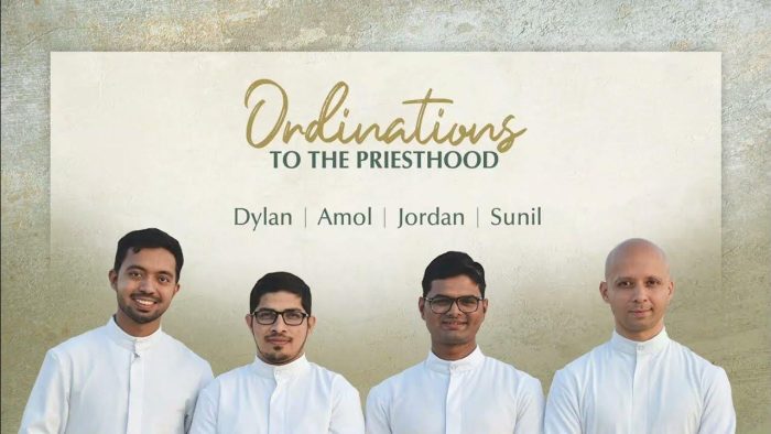 Quatro novos sacerdotes catolicos sao ordenados na Arquidiocese de Bombaim India