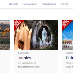 Diocese de Roma promove peregrinacoes para Lourdes Fatima e Terra Santa
