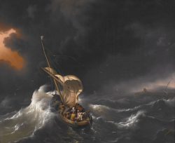 Backhuysen Ludolf Christ in the Storm on the Sea of Galilee 1695