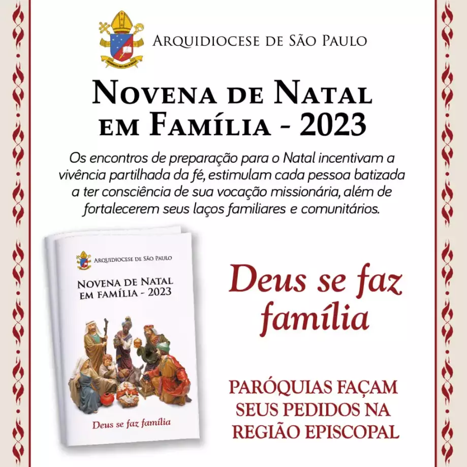 CARTAZ NOVENA DE NATAL - 2023